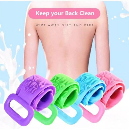 Silicone Body Wash , Body Scrubber Belt With Double Side Shower Belt