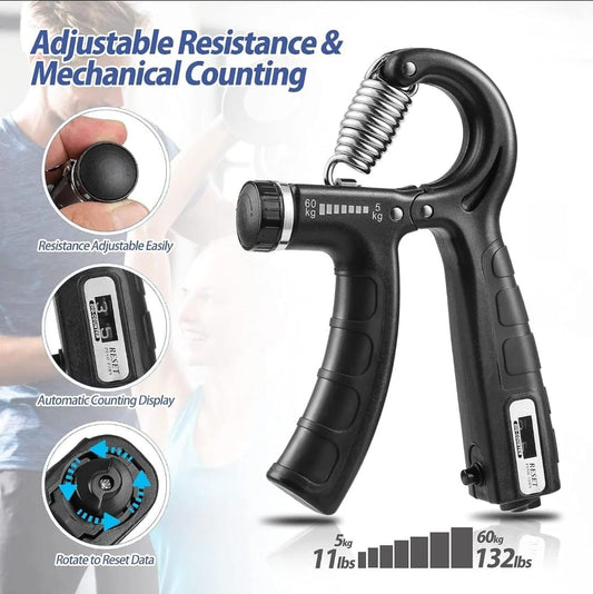 Hand Grip Strengthener Adjustable Resistance