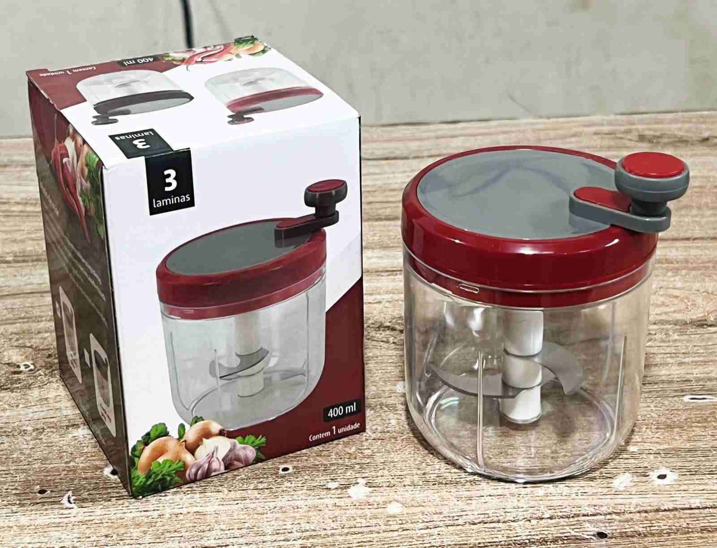 New 400ml 3Blades Handy Vegetable Chopper