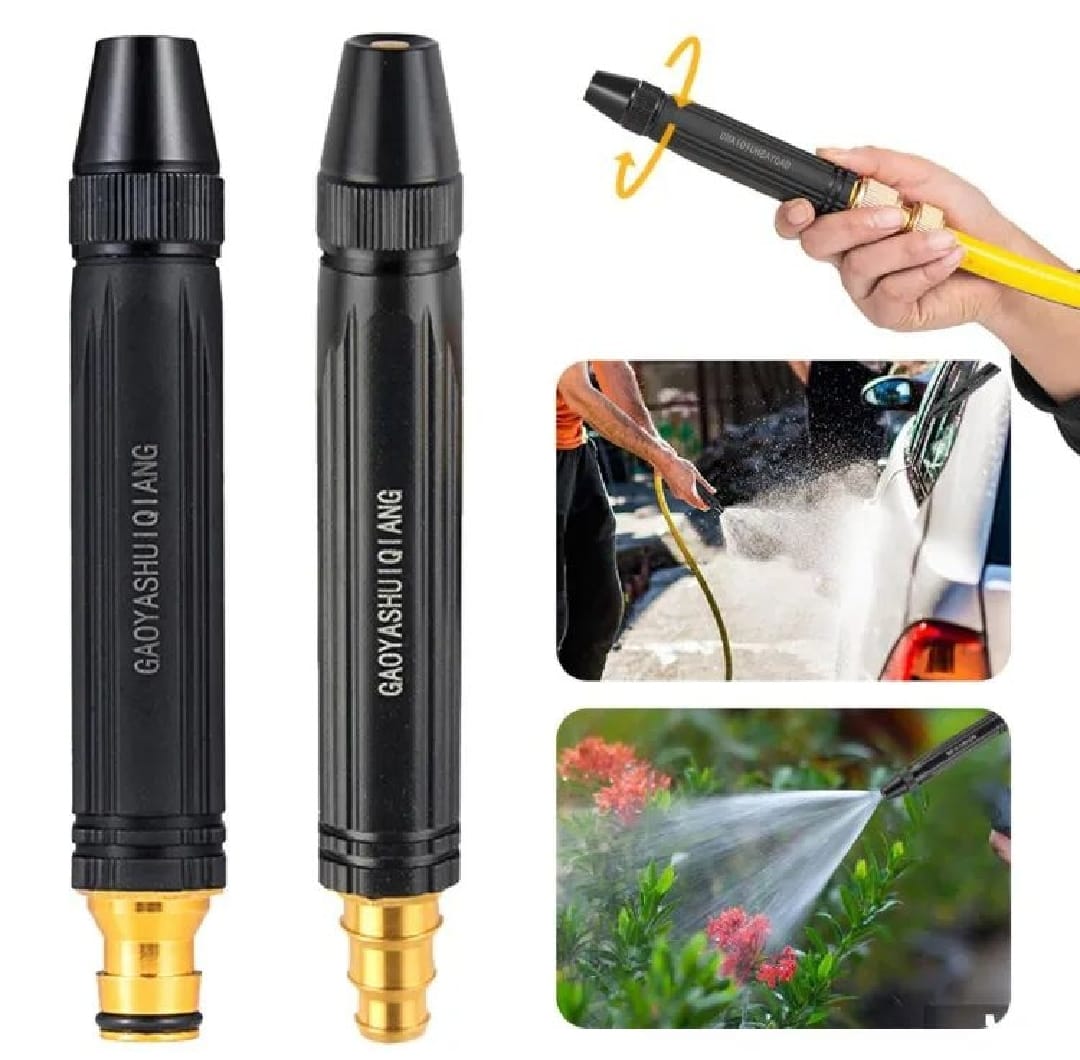High Pressure Water Nozzle for Efficient Car Washing, Gardening, Adjustable brass water nozzle for Cleaning Needs