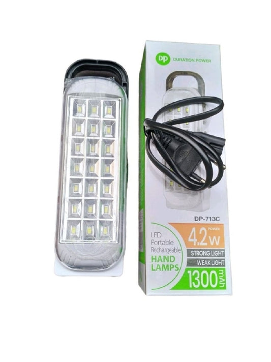 Charging light DP-713C 1300mAh Battery Portable And rechargeable Light