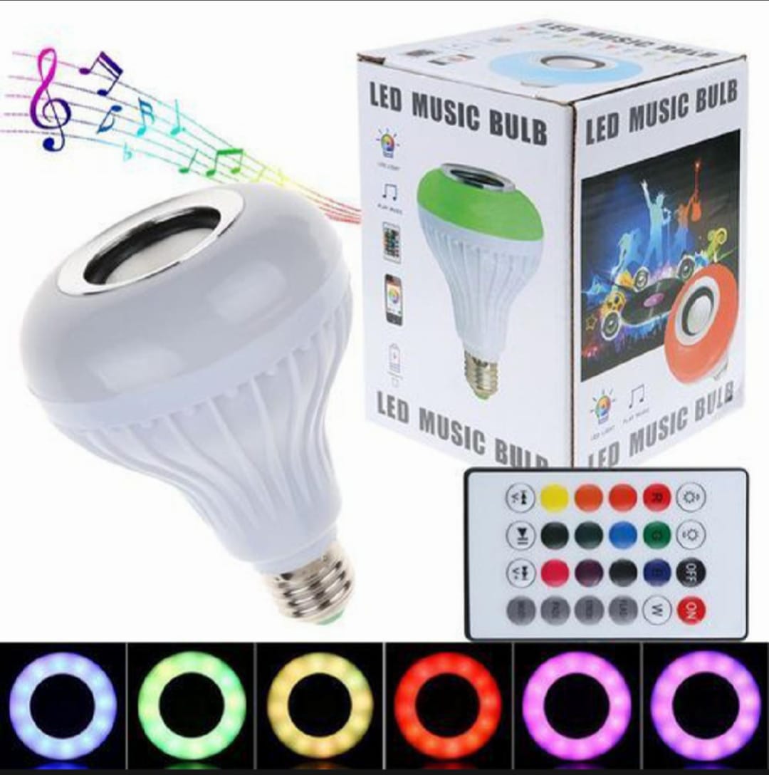Smart LED Bulb - Smart LED Music Bulb - Bluetooth Light Speaker- App Control Compatible With Android/|OS