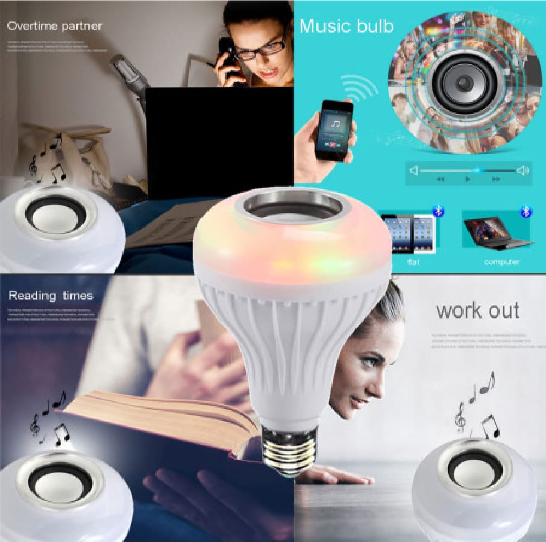 Smart LED Bulb - Smart LED Music Bulb - Bluetooth Light Speaker- App Control Compatible With Android/|OS
