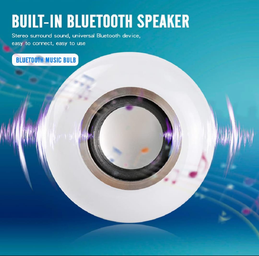 Smart LED Bulb - Smart LED Music Bulb - Bluetooth Light Speaker- App Control Compatible With Android/|OS