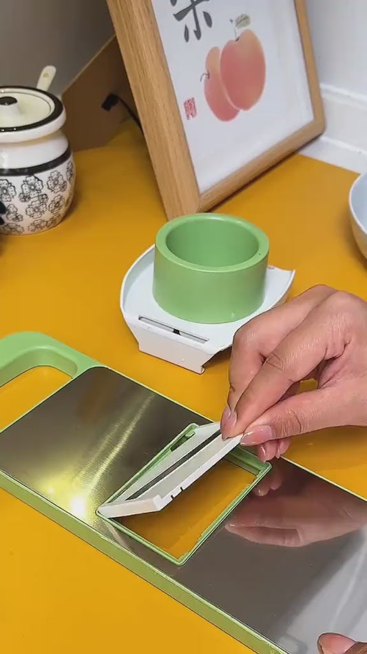 5 in 1 Grater and Slicer with Stainless Steel Blade, Multi-functional Vegetable Fruit Slicer for Kitchen