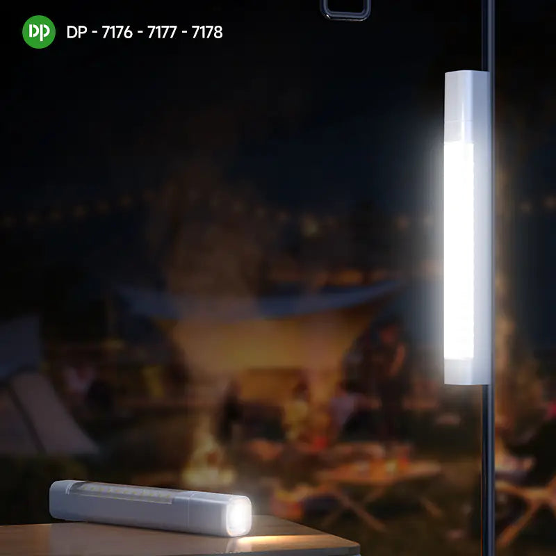 3-in-1 LED Emergency Light with Zoom Flashlight DP-7176