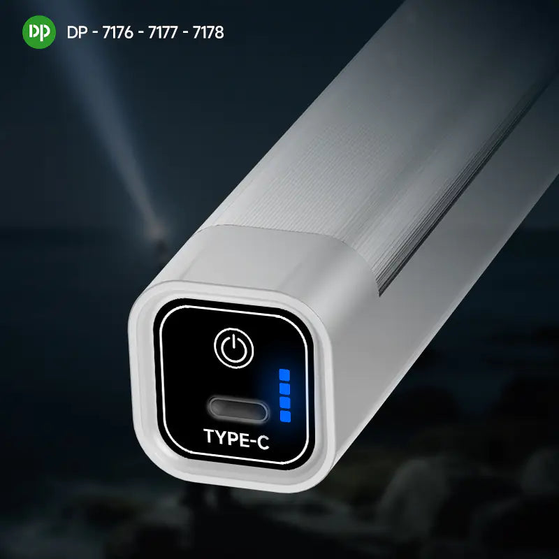 3-in-1 LED Emergency Light with Zoom Flashlight DP-7176