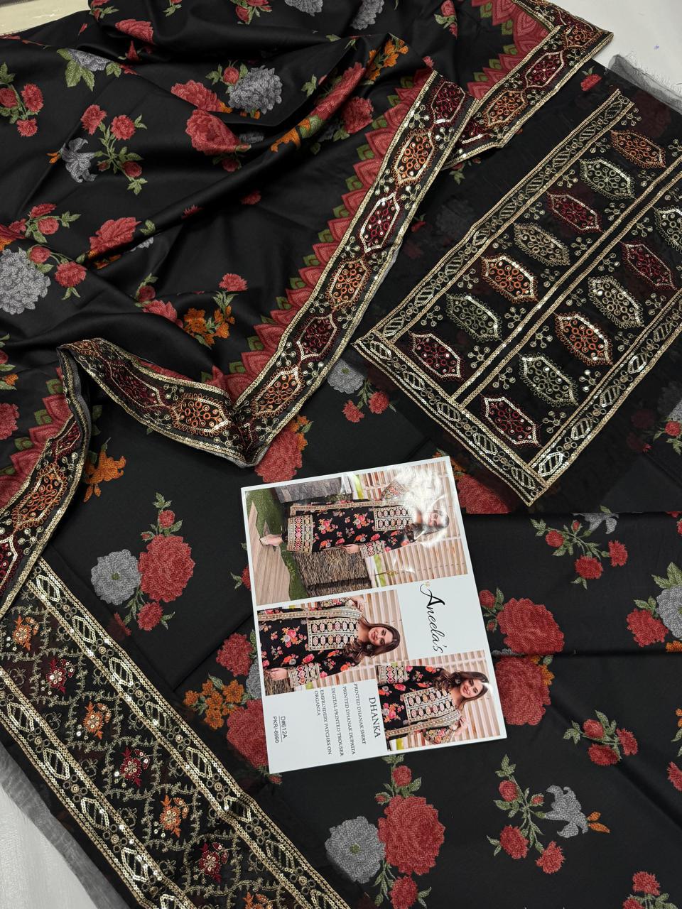 Dhanak Dupatta Ready to wear Embroidered