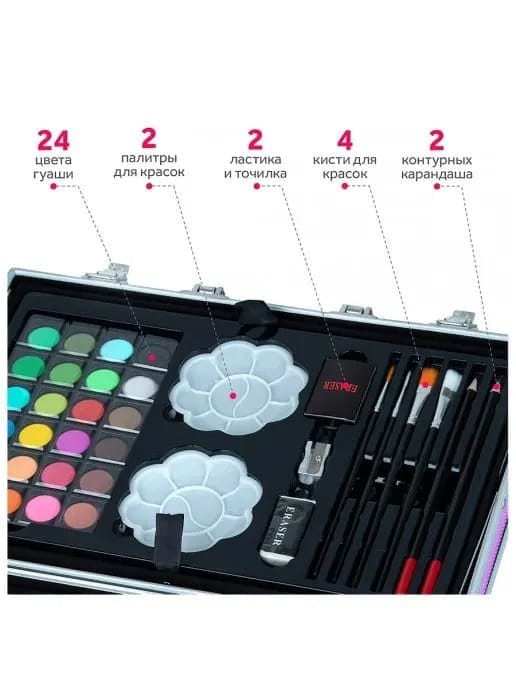 145Pcs Premium Kids Painting Kit Briefcase