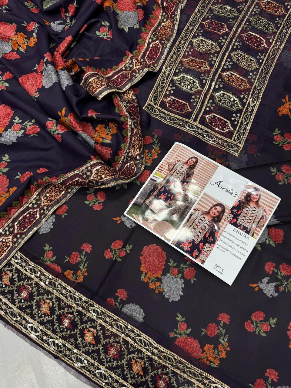 Dhanak Dupatta Ready to wear Embroidered