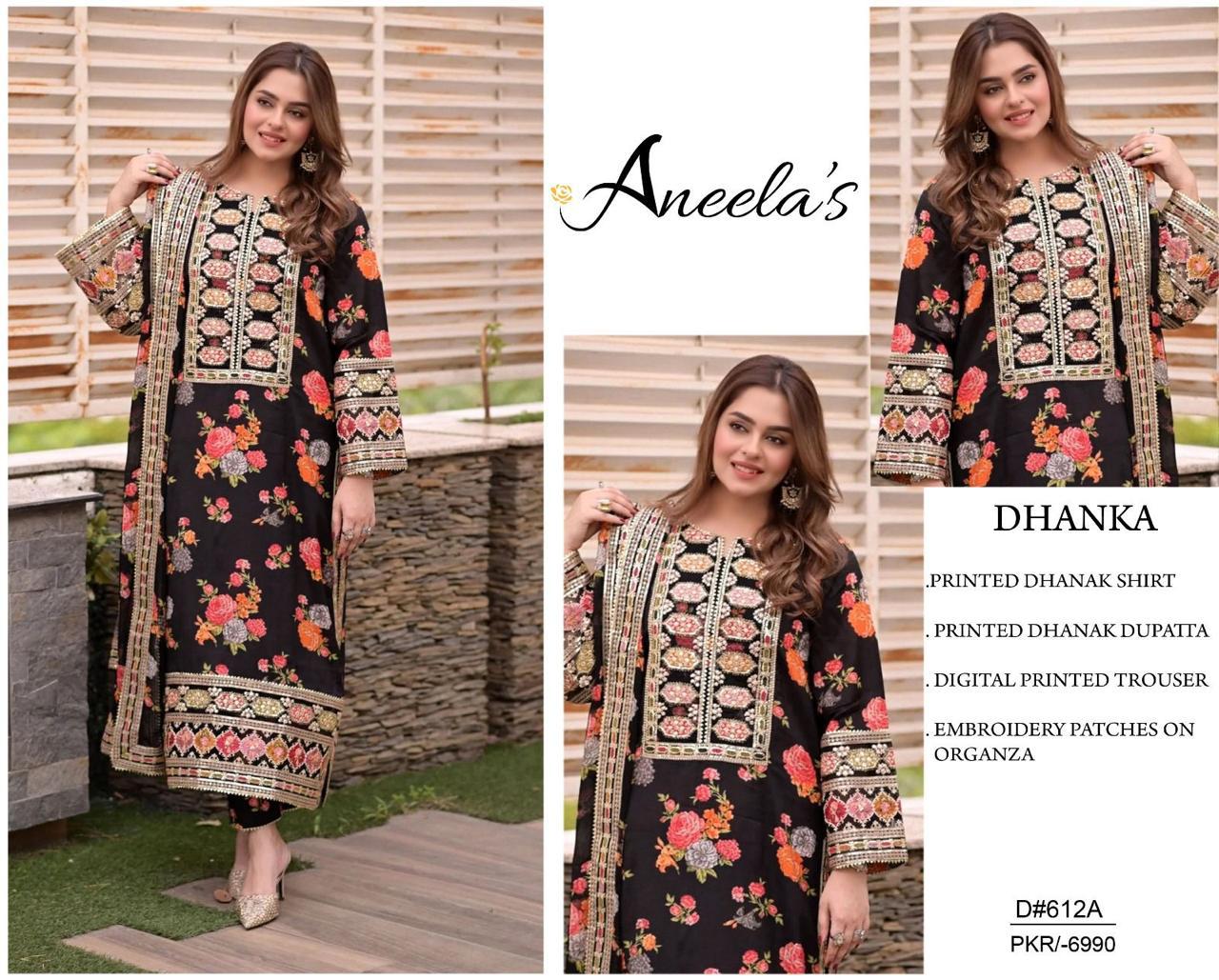 Dhanak Dupatta Ready to wear Embroidered