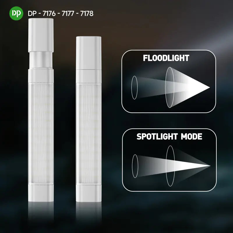 3-in-1 LED Emergency Light with Zoom Flashlight DP-7176