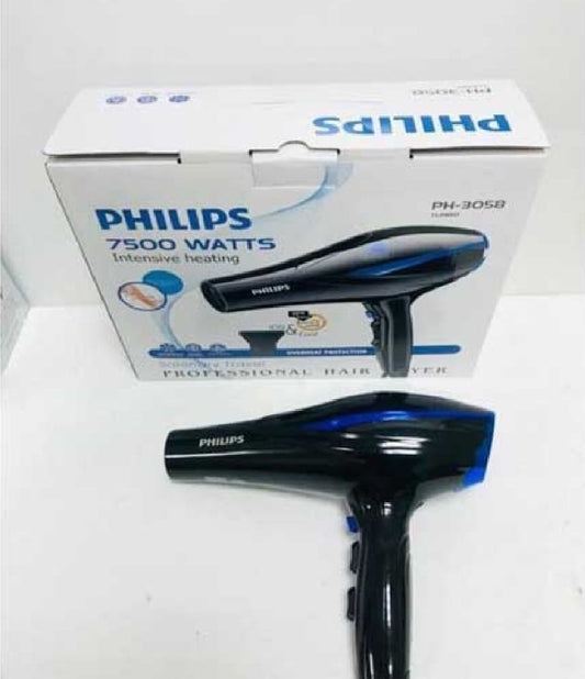 100% High Quality Professional Philps Hair Dryer PH-3058 7500Watts