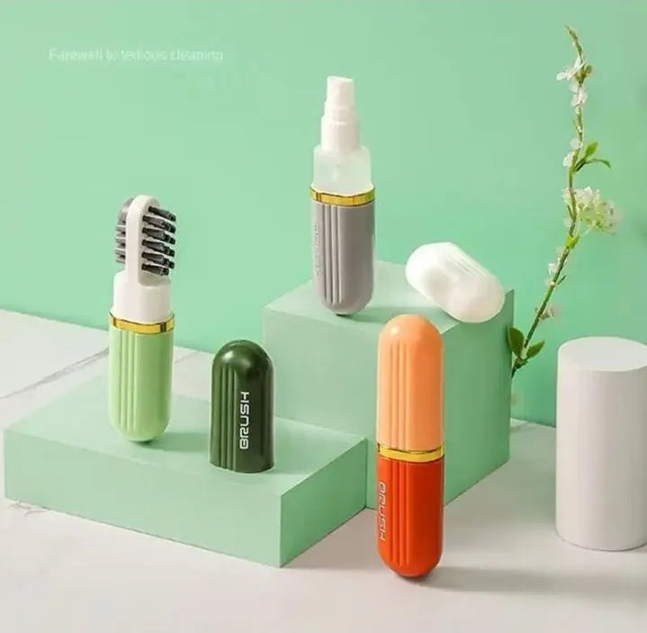 3in1 new shoe cleaning brush with spray