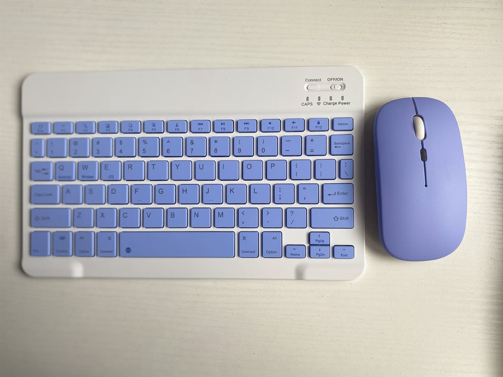 For Tablet PC Bluetooth Keyboard Android Apple Universal Mobile Wireless Bluetooth Backlit Keyboard Mouse Set
