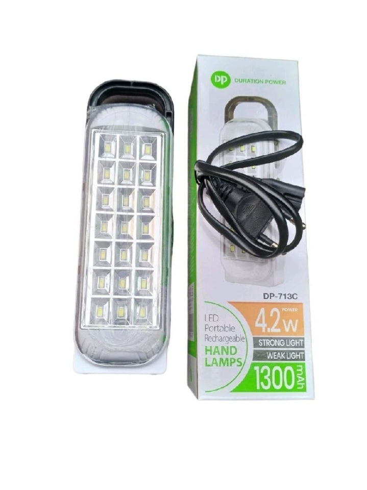Charging light DP-713C 1300mAh Battery Portable And rechargeable Light