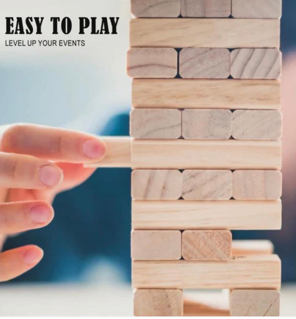 Classic Wooden Jenga Game – Endless Fun & Towering Challenge
