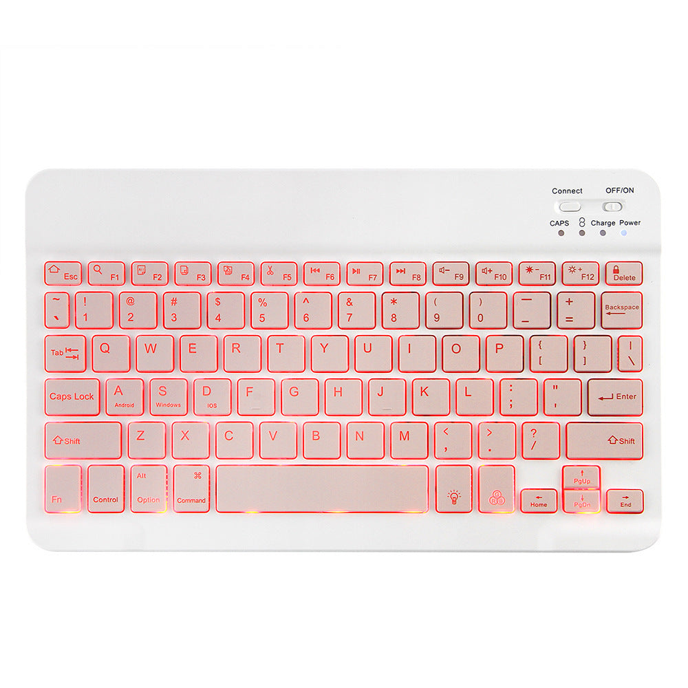 For Tablet PC Bluetooth Keyboard Android Apple Universal Mobile Wireless Bluetooth Backlit Keyboard Mouse Set