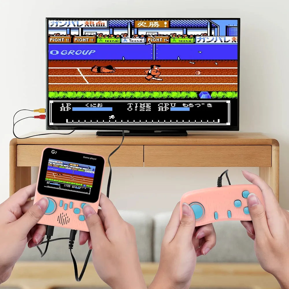 Handheld-Video Game Console 3.5 inch 666 in 1 Portable Retro Portable Nostalgic Games Console mini game player for kids tv g7 handheld-party favor built-in 666 games G7 game