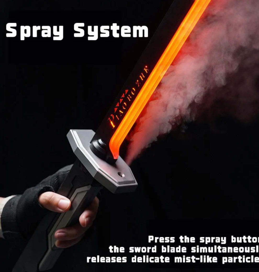 SparkBlade LED Katana Sword with Smoke & Spark Effect | Light-Up Action Toy
