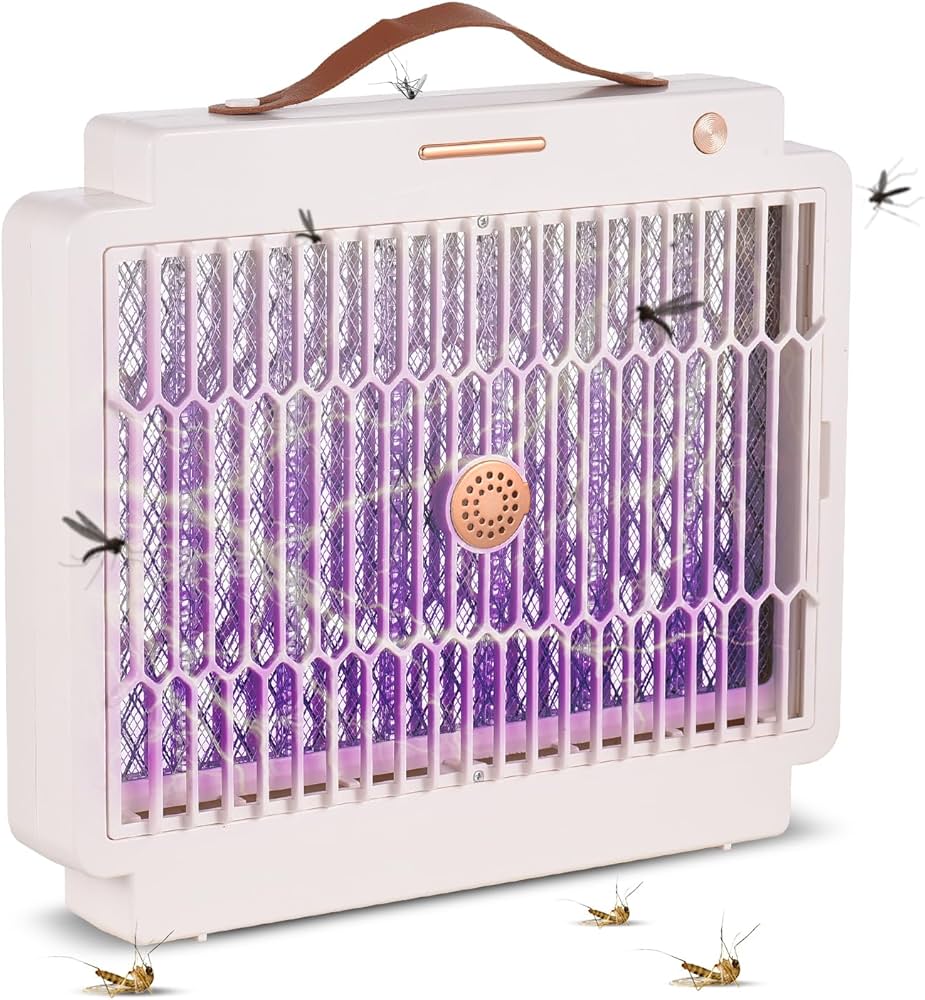 Mosquito Zapper Indoor for Home 3000V Electric Bug Zapper Built-in 1800mAh