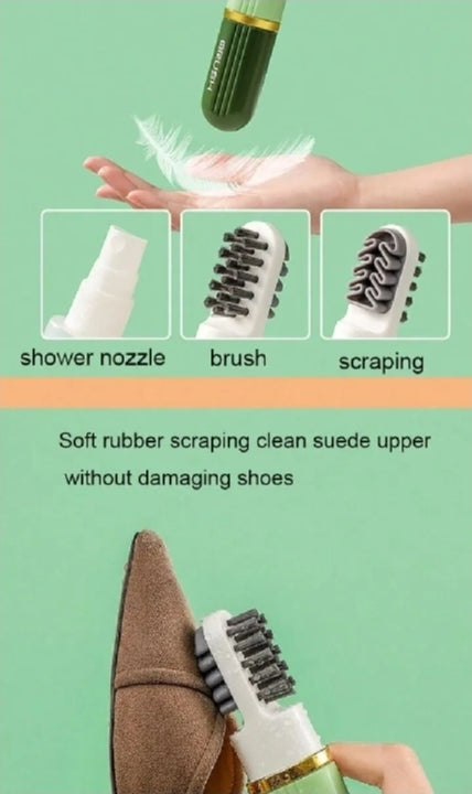 3in1 new shoe cleaning brush with spray