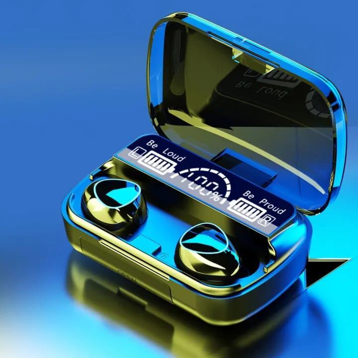 M10 Digital Display case Earbuds, Black