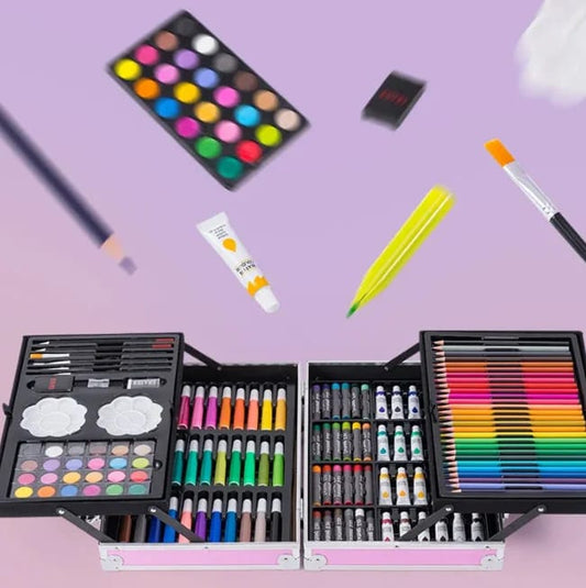145Pcs Premium Kids Painting Kit Briefcase