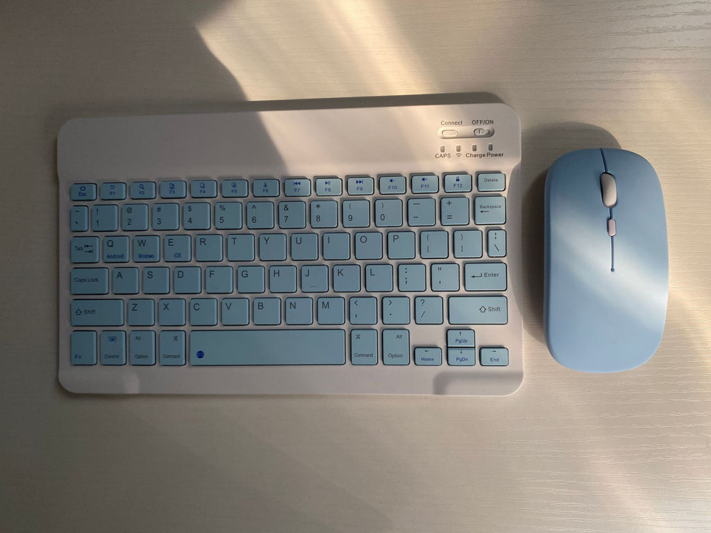 For Tablet PC Bluetooth Keyboard Android Apple Universal Mobile Wireless Bluetooth Backlit Keyboard Mouse Set