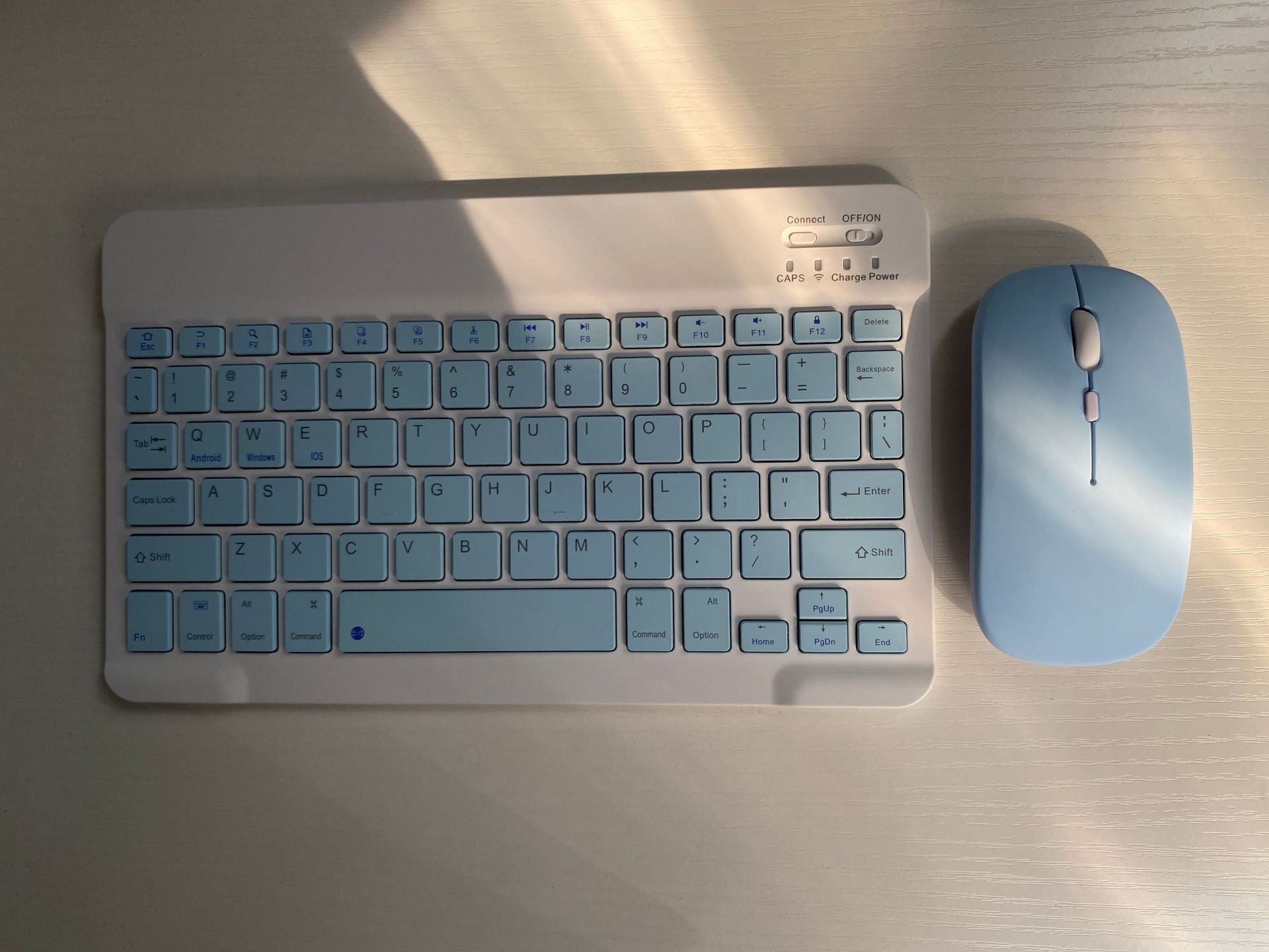 For Tablet PC Bluetooth Keyboard Android Apple Universal Mobile Wireless Bluetooth Backlit Keyboard Mouse Set