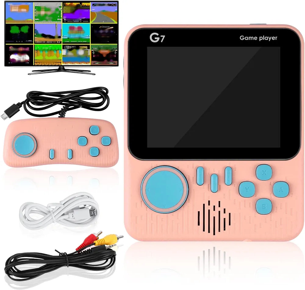 Handheld-Video Game Console 3.5 inch 666 in 1 Portable Retro Portable Nostalgic Games Console mini game player for kids tv g7 handheld-party favor built-in 666 games G7 game