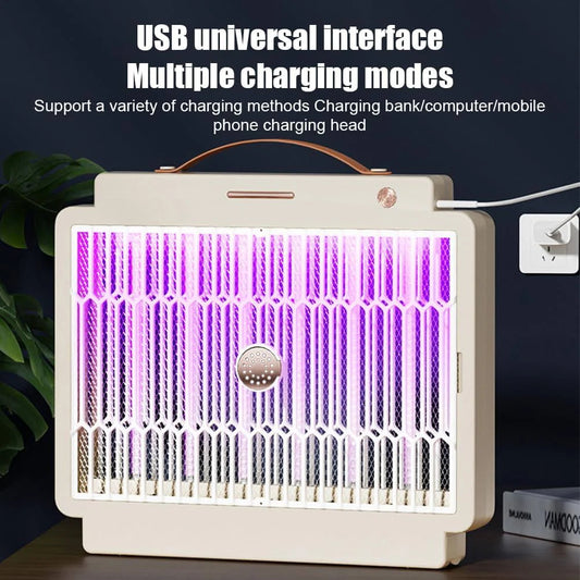 Mosquito Zapper Indoor for Home 3000V Electric Bug Zapper Built-in 1800mAh
