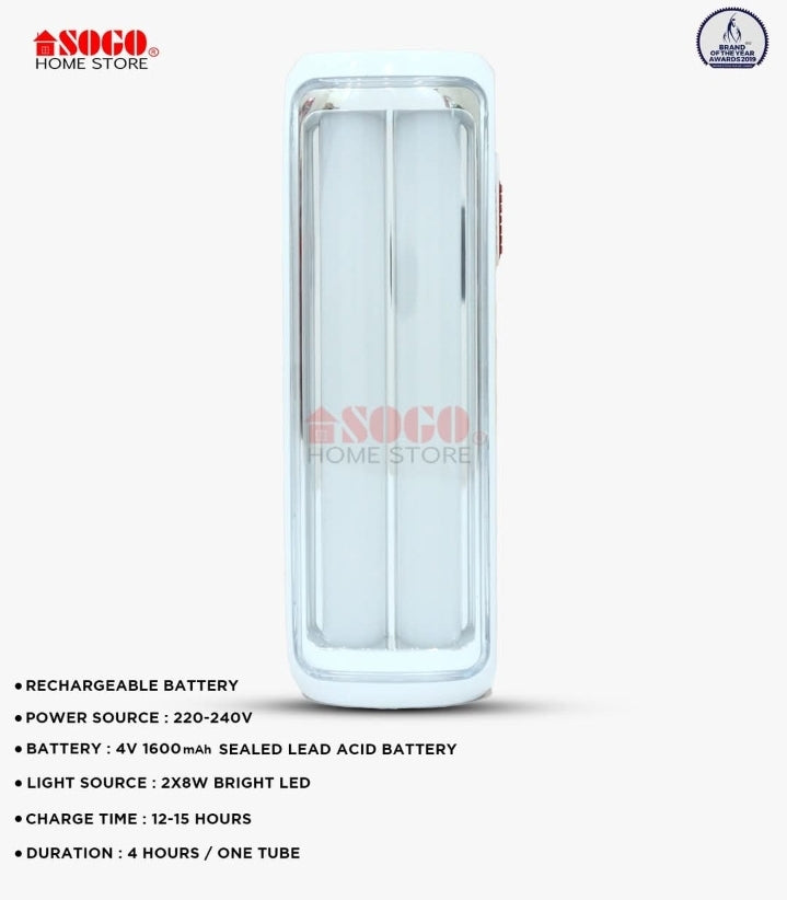فانوس إضاءة طوارئ LED قابل لإعادة الشحن سوجو (JPN-391)