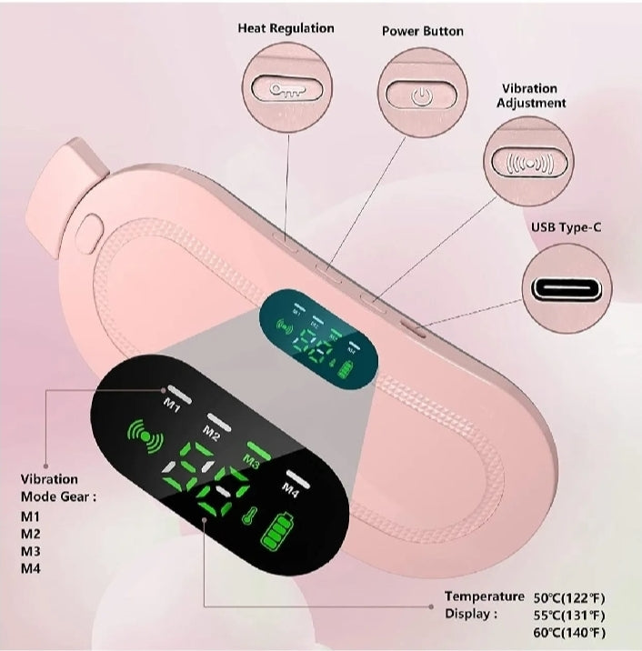 Menstrual Heating Pad, Period Cramp Relief Belt, Heated Belly Belt